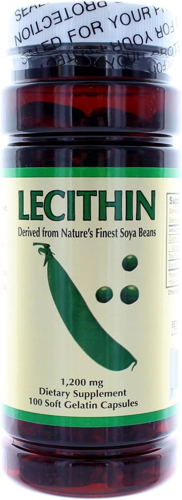 NCB Lecithin 1200 Mg - 100 cápsulas de gelatina blanda
