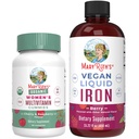 MaryRuth's Multivitamin Gummies for Women (Cherry & Raspberry) & Iron Liquid Supplement (Berry) ← Clean Label Project Verified® TEN USDA Organic, Vegan, Non-GMO TENIDO Beauty, Immunity &amp; Global Health