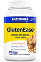 Enzymedica GlutenEase, Advanced Digestive Enzymes for Women and Men, Fast-Acting Formula for Bloating Relief & Digestive Health, Helps Break Down Gluten & Casein, 120 Capsules