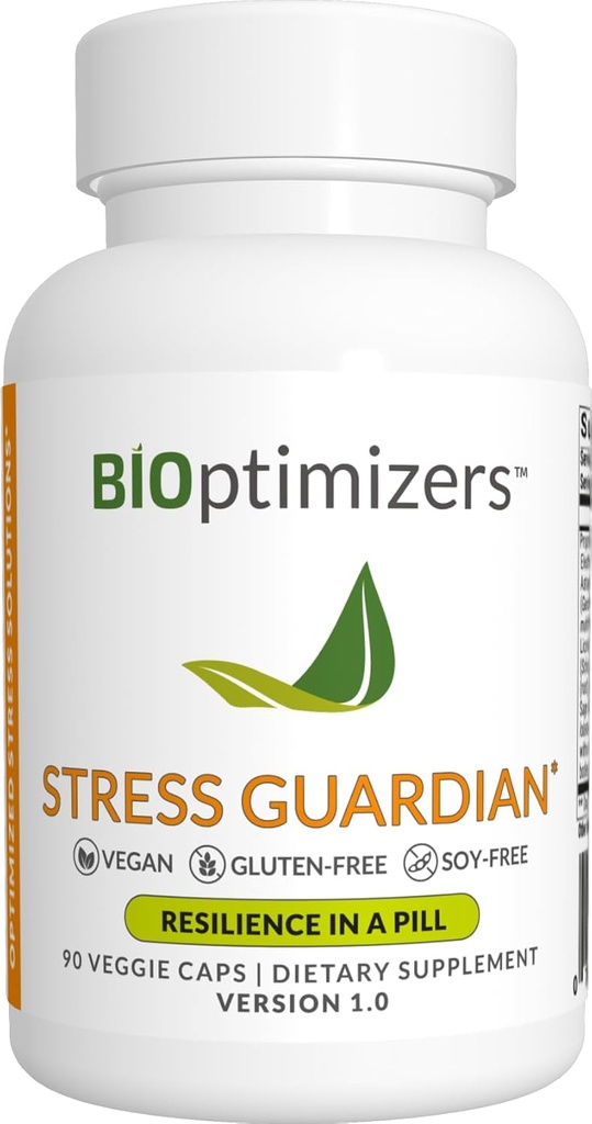 BIOptimizers Stress Guardian – Stress Relief Capsule – Rest Support Management - 90 cápsulas