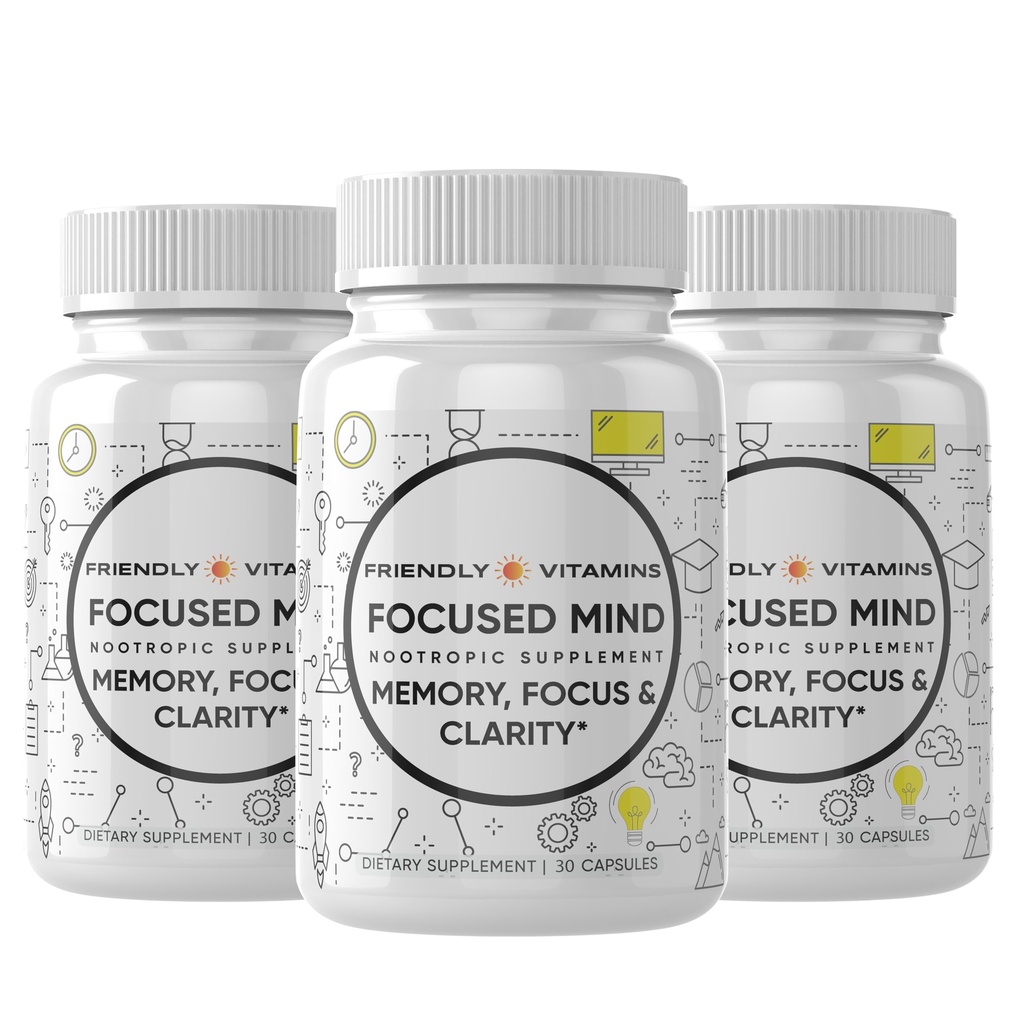 Mente enfocada – Suplemento diario del cerebro para la memoria y el apoyo en foco ← Nootropic for Concentration, Mental Clarity, and Brain Energy ← Suplemento Cognitivo para el trabajo, la escuela o las demandas diarias