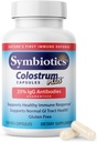 Symbiotics Colostrum 120ct Vegetable Capsules - Immunity Support - Lactoferrin Supplement & Colostrum Protein with Immunoglobulin - 25% lgG Anticuerpos - Gluten Free