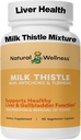 Natural Wellness Milk Thistle with Artichoke & Turmeric – Suplemento de soporte avanzado para la protección contra desintoxicación, regeneración y antioxidante – apoya la limpieza del hígado, la digestión " Wellness general