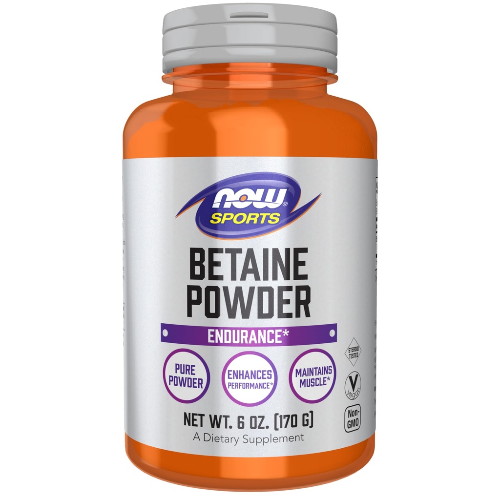 Ahora Nutrición Deportiva, Polvo de Betaine, Resistencia*, Polvo Puro, Mejoras Rendimiento*, Mantiene Musculo*, 6 oz (170 g)