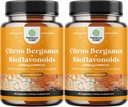 Citrus Bergamot Suplemento con Citrus Bioflavonoids - Última Citrus Bioflavonoides Suplemento con Citrus Bérgamo Extracto 1000mg Rutina y Hesperidina para Immunity & Heart Health Support (2 Meses)