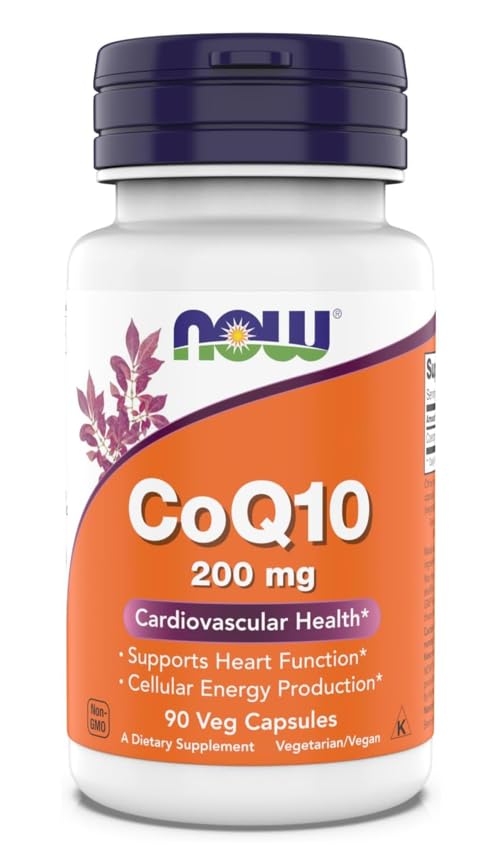 Suplementos - CoQ10 (Coenzima Q10) 200 mg, soporta la salud cardiovascular*, Kosher, Vegan 90 cápsulas vegetarianas