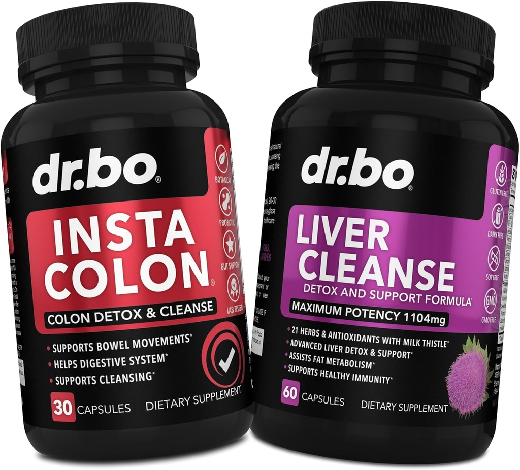 Colon Cleanser Detox & Liver Cleanse - 15 Day Colon Píldoras limpias & Hígado Detox Apoyo Suplemento Leche Esteto Dandelión - Bowel Movimiento Suplementos para el Flush Cuerpo de Bloating de estómago intestinal