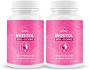 BeLive Myo-Inositol & D-Chiro Inositol Suplemento – 2 Pack – 90 cápsulas Cada – 40:1 ratio con ácido fólico para las mujeres
