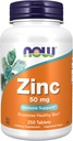 AHORA Suplementos de alimentos, Zinc (Zinc Gluconate) 50 mg, soporta las funciones de enzima*, Immune Support*, 250 Tablets