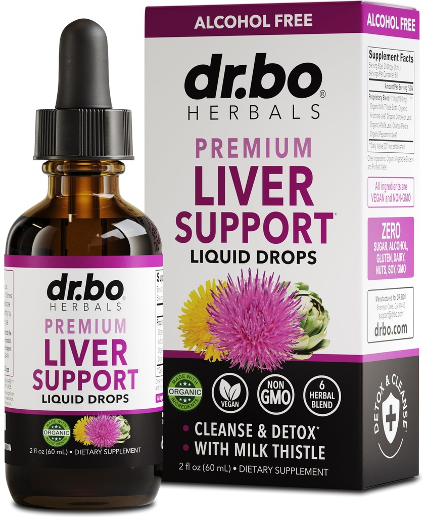 Reparación de desintoxicación ecológica - Natural Liver Support Suplemento gotas líquidas, leche Thistle Dandelion, Chanca Piedra Extract, Artichoke - Gallbladder Health Formula Supplements Liquid Drops 2oz