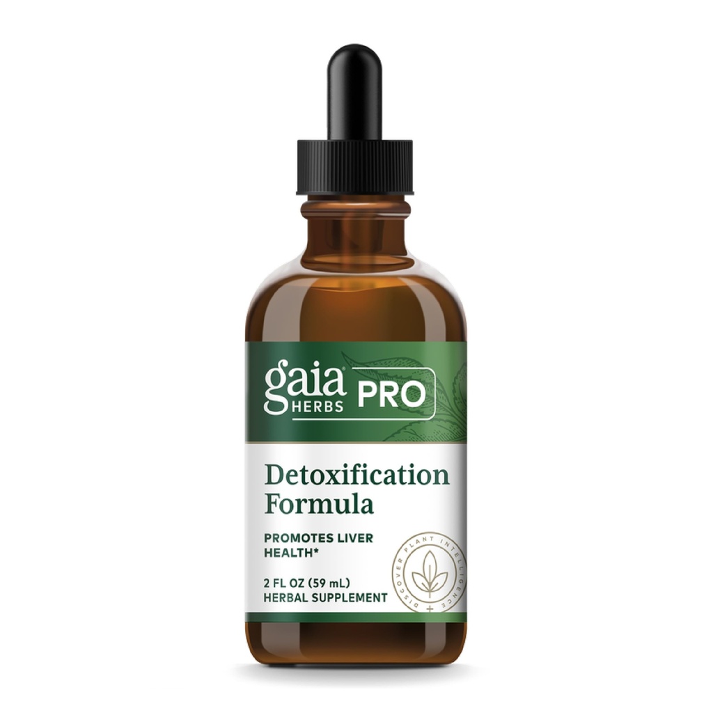GAIA HERBS PRO Detoxification Fórmula - Soporta la salud del hígado " Detoxificación " * - Milk Thistle, Yellow Dock " Más - 2 fl oz (30 Servimientos)