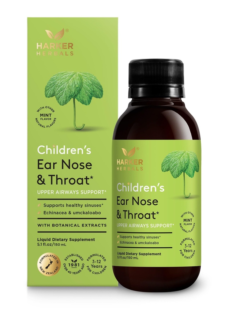 Zapatilla de la nariz de los niños " , Fórmula herbal para el bienestar estacional Incluye equinácea, Pelargonium " Elderflower, Plant-Based - 5.1 Fl oz (30 Servings)