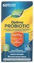 Camino de la Naturaleza Fortalecer Optima Probiótico para Adultos, 60 Billones Culturas en vivo, 15 Strains, Gut Comfort*, Apoya Equilibrio Digestivo y Salud Inmune*, Mantener refrigerado, 30 cápsulas (Paquete Mayo Vary)