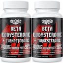 1400mg Beta Ecdysterone y Turkesterone Suplementos, Maximizar 98% Beta Ecdysterone & 20% Turkesterone Extracto para Masa muscular, Fuerza, Síntesis de proteínas, 120 cápsulas