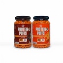 Twin Peaks Protein Puffs Variety Pack (Nacho Cheese &amp; Mesquite Barbecue) – Keto Friendly, Low Carb Snack (300g Cada), 21g Protein, 2g Net Carbs, Crunchy High-Protein Snack