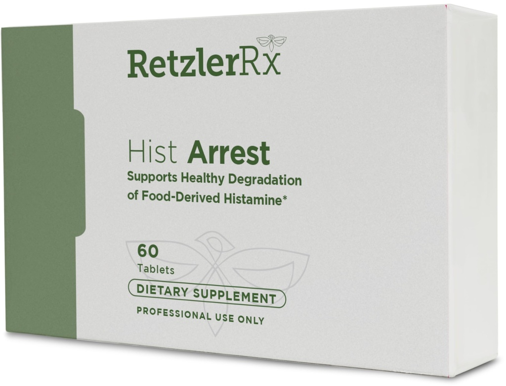 HormonasSynergy RetzlerRx® DAO Enzyme Suplemento de Apoyos Degradación saludable de la Histamina Alimentaria - Oxidasa de Diamina para la Salud Digestiva 20,000 HDU Por Servir (60 Tablas)