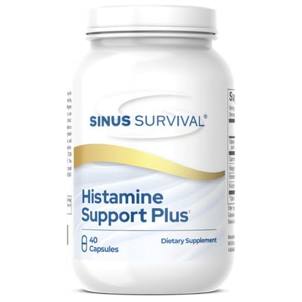 Histamine Support Plus Natural Histamine Blocker & Alergy Relief Supplement Supports Sinus Health, Immune Balance " Non-Drowsy Histamine Regulation - 40 Count