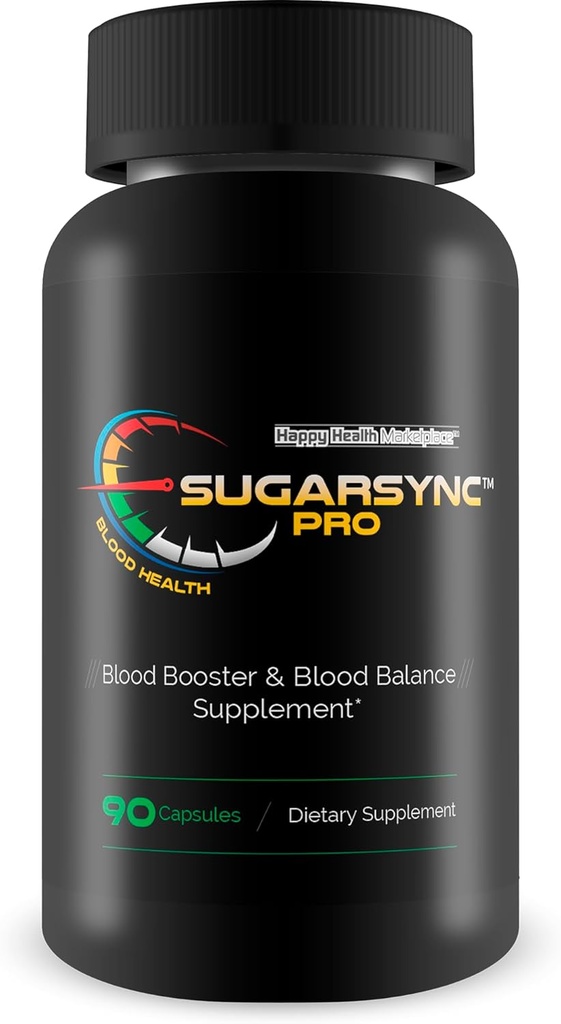 Sugar Sync Pro Blood Heath - Nuestro Best Sugar Health Support Supplement - Support Blood Health & Balance with This Blood Balance Blood Booster Supplement - Healthy Sugar Balance - Blood Capsules