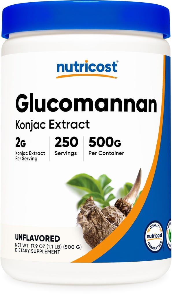 Nutricost Glucomannan Powder 500 gramos