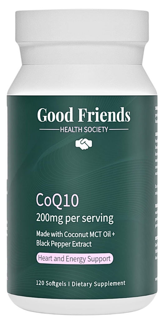 Ubiquinol CoQ10 200mg - Absorción alta con extracto de cobre negro &amp; aceite de MCT de coco - 120 Softgels, Lab-Tested, Sin aceites de semilla, No GMO - Heart and Energy Support
