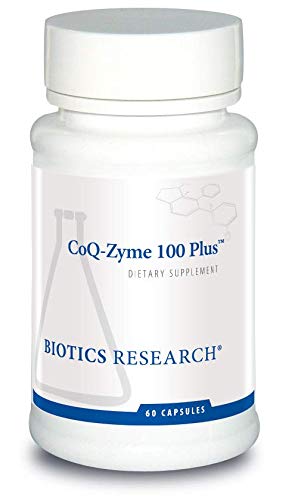 BIOTICS RESEARCH Coq Zyme 100 Plus 100 mg Emulsified Co Q10, Alta Absorción, Añadido B-Complex Vitaminas, Heart Health, Healthy Energy Levels 60 cápsulas