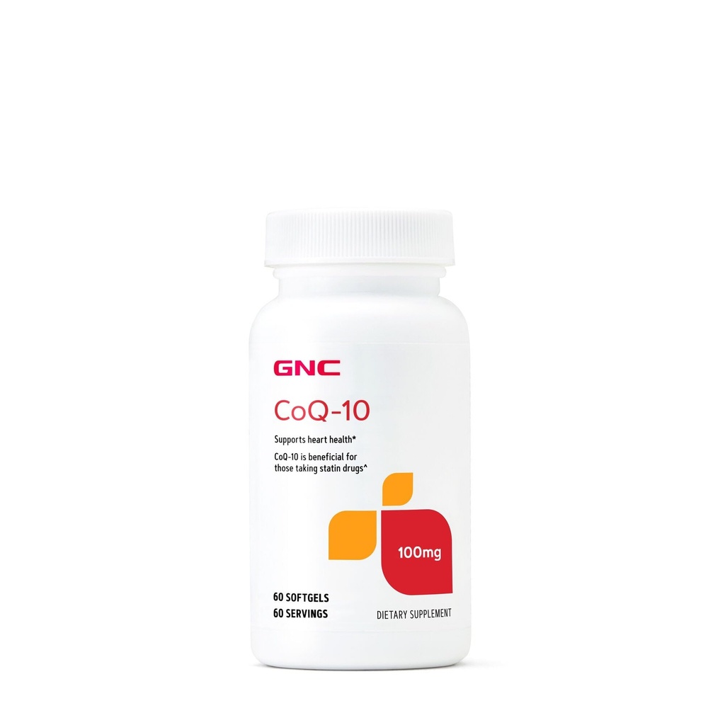 GNC CoQ10 100mg Suplemento, apoya la salud cardíaca, 60 servicios