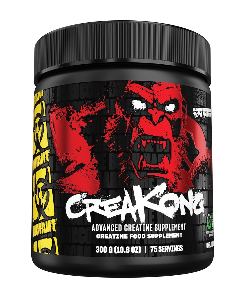 Mutant Creakong – 300G De la entrega de Sheer tamaño y poder sin adulterar, una mezcla de creatinas que proporciona sólo creatinas puras de las fuentes de la cremostina líder del mundo.