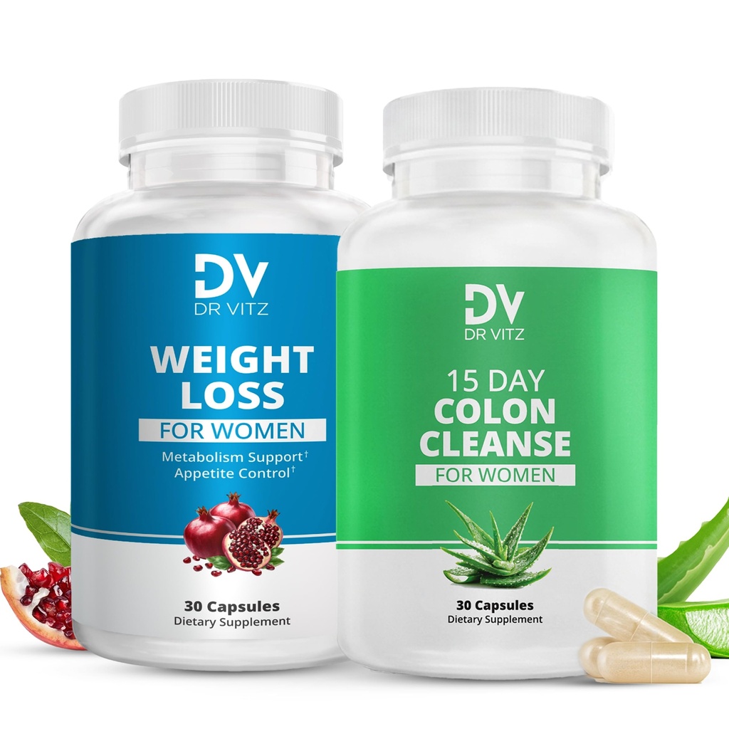 Women’s Weight Management Duo – 15 Day Detox " Weight Loss Support – 2-Step System to Cleanse, Reset " Maintain Results