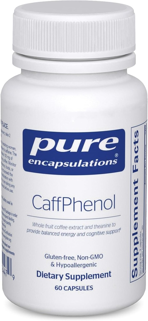 Pure Encapsulations CaffPhenol ¦ Whole Fruit Coffeeberry Extract and Theanine to Provide Balanced Energy and Cognitive Support ¦ 60 Capsules