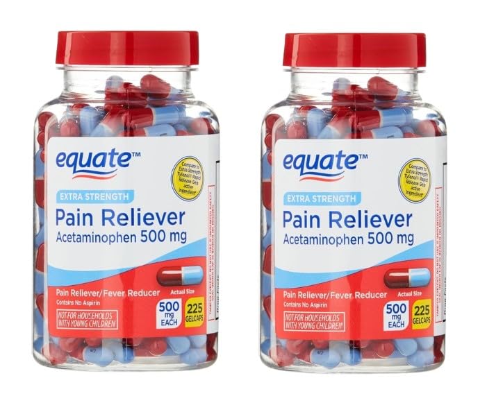 Extra Strength Acetaminophen 500mg Gelcaps - 225 Conde (Pack of 2)