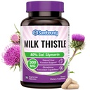 Leche Thistle, 300 mg, Concentrated Seed Extract with 80% Silymarin, Liver Cleanse Detox for Men + Women, Once Daily, 90 Veggie Caps