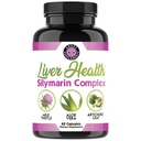 Suplementos Angry Liver Health – Silymarin Complex with Milk Thistle, Artichoke, Aloe Vera, Alfalfa &amp; B-Vitamins – Detox &amp; Liver Support Fórmula para Hombres y Mujeres – 60 cápsulas (1 botella)