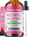 Suelta esteto de leche con 80% Flavonoides Silymarin – Vegan, No GMO, Aceleración rápida – Mezcla fácilmente con bebidas – Suplemento de esteto de leche para el hígado, cuidado inmune y soporte antioxidante ( Berry, 60 mL)