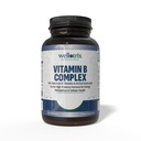 Wellotrix Advanced B-Complex – Full Spectrum of 8 Essential B Vitamins (B1, B2, B3, B5, B6, B7, B9) en Active Coenzyme Forms – Supports Energy Metabolism & Cellular Health – 120 Capsules