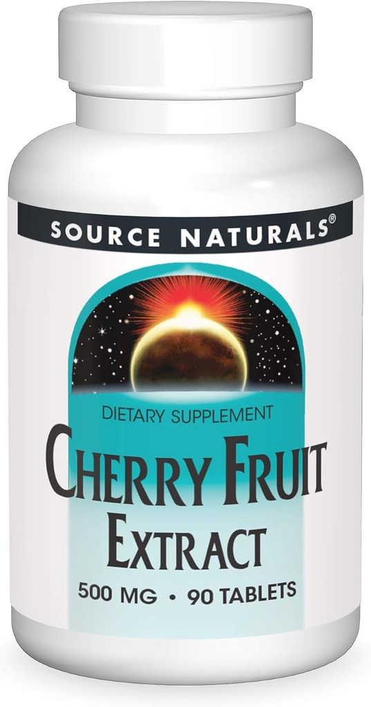 Extracto de fruta de cereza natural, 500 mg - 90 Tabletas