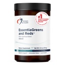 Diseños para Salud EssentiaGreens y Rojos (Desarmados, 30 Servimientos), Polvo Superalimentario Vegano con Spirulina, Kale, Apple &amp; More, para Nutrición Digestiva y Salud Digestiva