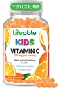 FINEST DEL DOCTOR Gummies de vitamina C para niños - Vegan, GMO Gratis - Gran sabor a naranja Pectinas de sabor a naranja - Suplemento dietético para niños - 250 mg de vitamina C - 120 Jellies [60 dosis]