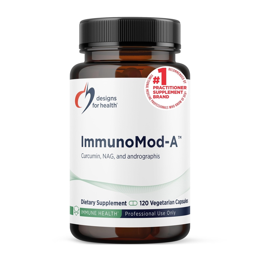 Diseños para InmunoMod-A - Suplemento de Apoyo Inmunitario - Curcumin C3 Complejo Turmérico, NAG, Andrographis + N-Acetyl-D-Glucosamine - Non-GMO, Vegan + Gluten Free (120 cápsulas)