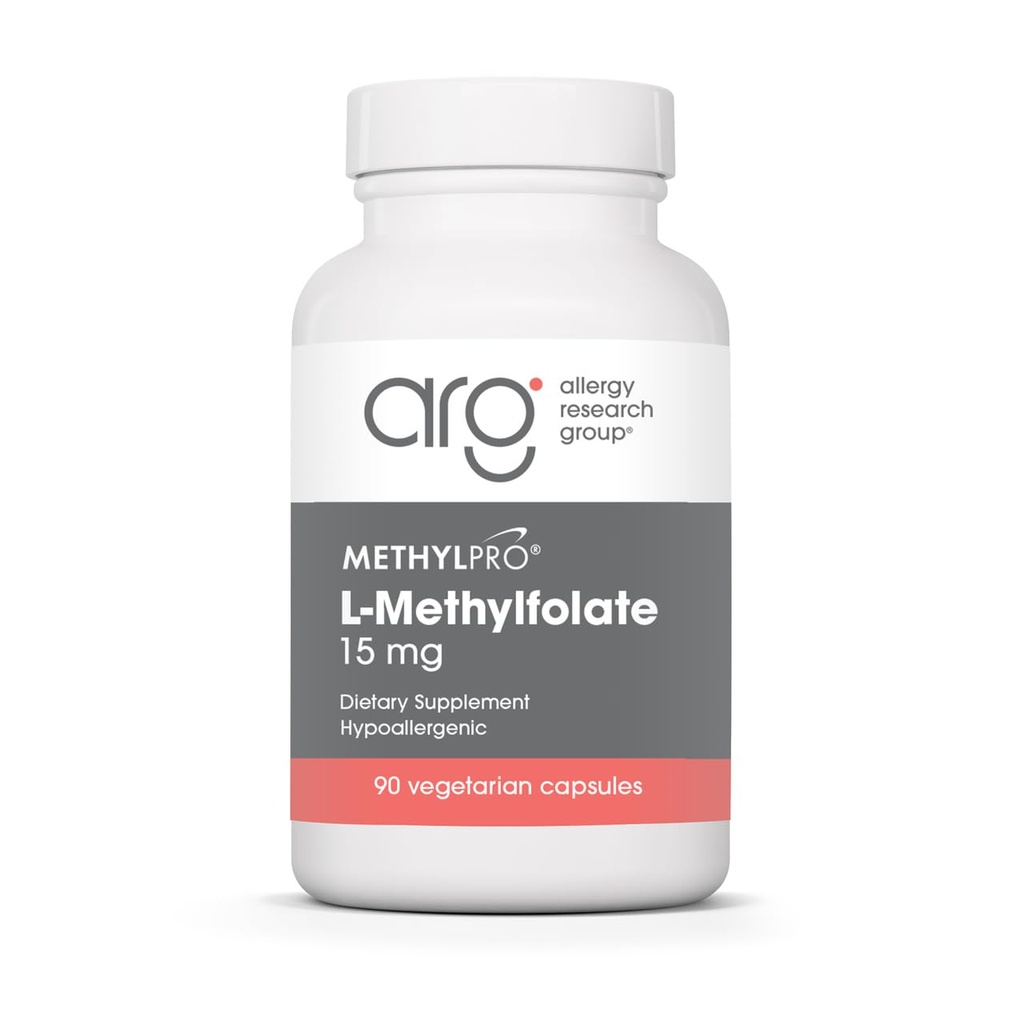 MetilPro L-Methylfolate 15 mg - Bioavailable Folate Supplement for Brain Health & Neurotransmitter Support - Vegetarian " Hypoallergenic - 90 Servings - 90 Count