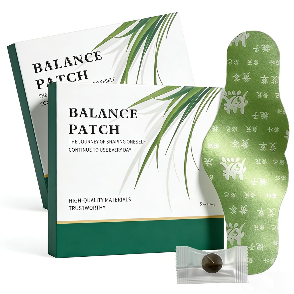 Balance Patch, Japonés Herbal Patch Stomach, Ingredientes de base vegetal, promueve el diseño no irritante del confort Abdominal, diseño cómodo, fácil uso tópico(2 Cajas-10 Patches)
