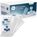 MED PRIDE Pill Crusher 4.7"x2''' Pouches ” – Pack de 1000 Crushers de Medicina Desechables – Bolsas de Crushing de Grado Médico para Consumo Fácil con Residuos Cero