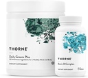 THORNE - Energy Bundle - Daily Greens Plus & Basic B Complex - Promueve energía celular y resistencia física - 30 servicios