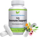 Suplemento de soporte diario de inmunidad – Sambucus Elderberry con zinc y vitamina C Immunity Support Suplemento - Natural Immune System Defense. 60 cápsulas 1.119 mg