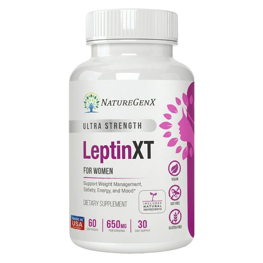 NatureGenX LeptinXT for Women – Weight Management with Green Coffee Bean, Garcinia & Green Tea Extract – Gluten-Free, Non-GMO, Vegan – 60 Capsules (1-Month Supply)