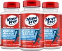 Move Free Advanced Glucosamine Chondroitin MSM + Vitamina D3 Joint Support Supplement, Supports Mobility Comfort Strength Flexibility & Bone + Immune Health - Tablet, 3x120ct Bottles (120 porciones)*