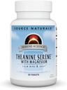 Fuente Naturales Teanina Sereno, Mente Calma*, con GABA - Forma vegetariana - 30 Tabletas