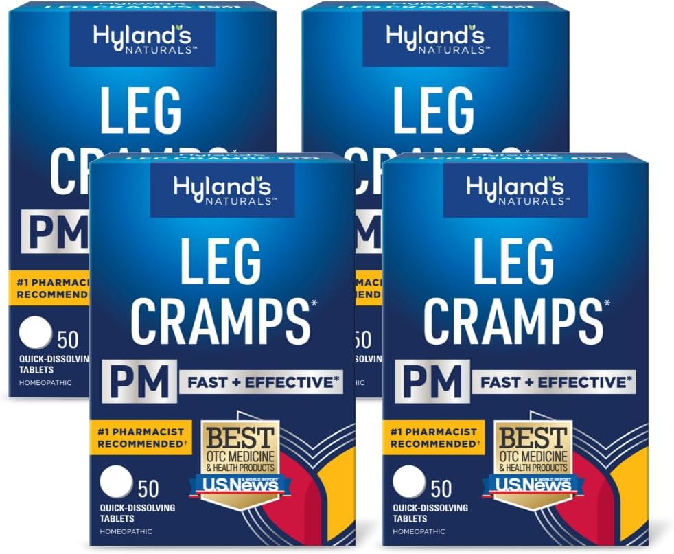Hipotecas de la pierna de Hyland PM, 50 Tablets ea (Pack of 4)