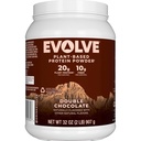 Polvo de proteína basada en plantas, chocolate doble, 20g de proteína vegano, libre de lácteos, sin sabores artificiales, no transgénico, fibra 3g, Amazon Exclusiva, 2 libras (paquete mayo Vary)