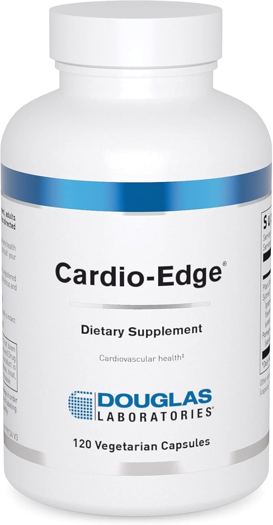 Douglas Laboratories Cardio Edge ¦ Ayuda Asistencia Cardiovascular Health and Healthy Cholesterol Metabolism tención 120 Capsules