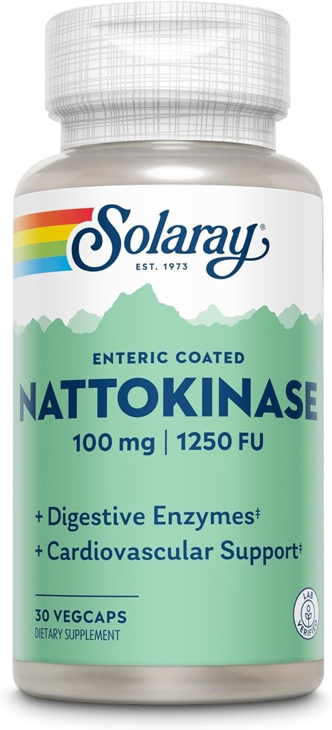 Solaray Nattokinase Suplemento, 100 mg, 30 Conde